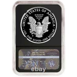 Prévente 2021-w Proof $1 American Silver Eagle Ngc Pf70uc Black Er Label Retro