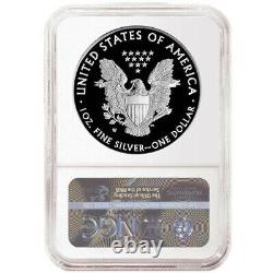 Prévente 2021-w Proof $1 American Silver Eagle Ngc Pf70uc Brown Label