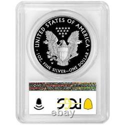 Prévente 2021-w Proof $1 American Silver Eagle Pcgs Pr70dcam Fdoi Flag Label